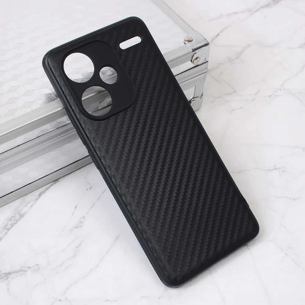 Futrola Maska Carbon Fiber Za Xiaomi Redmi Note 13 Pro Plus Crna