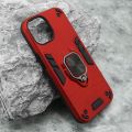 Futrola - maska Square Ring za iPhone 15 (6.1) crvena (MS).