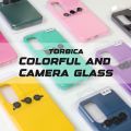 Futrola - maska Colorful and Camera glass za Samsung A245 Galaxy A24 4G zelena.