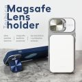 Futrola - maska Magsafe Lens holder za iPhone 15 Pro 6.1 narandzasta.