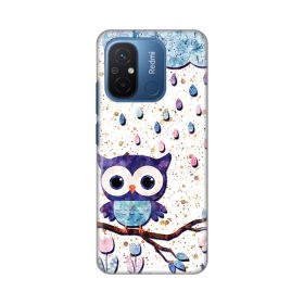 Silikonska futrola - maska print Skin za Xiaomi Redmi 12C Owl.