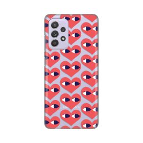 Silikonska futrola - maska print Skin za Samsung A525 Galaxy A52 4G/A526 Galaxy A52 5G/A528B Galaxy A52s 5G Eye Heart Pattern.