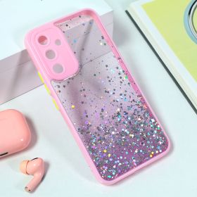 Futrola - maska Frame Glitter za Samsung A546B Galaxy A54 5G roze.