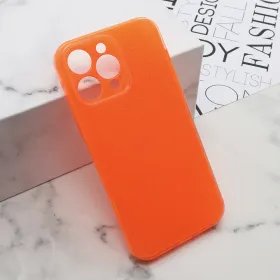 Futrola - maska GLOW SHINING za iPhone 14 Pro Max (6.7) narandzasta (MS).