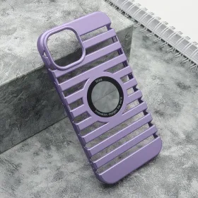 Futrola - maska LINES LOGO CUT za iPhone 13 (6.1) ljubicasta (MS).