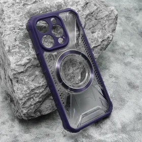 Futrola - maska LENS MAGSAFE za iPhone 15 Pro (6.1) ljubicasta (MS).
