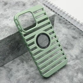 Futrola - maska LINES LOGO CUT za iPhone 15 Pro Max (6.7) mint (MS).