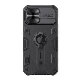 Futrola - maska Nillkin Cam Shield Armor za iPhone 12/12 Pro (6.1) crna with logo (MS).