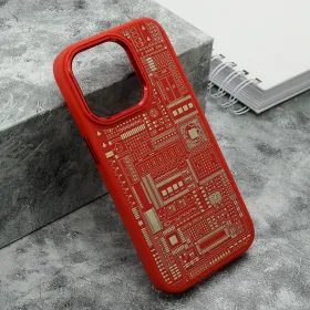 Futrola - maska MACHINERY za iPhone 14 Pro (6.1) crvena (MS).