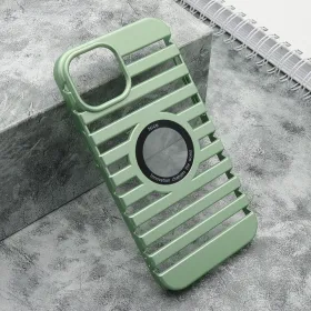 Futrola - maska LINES LOGO CUT za iPhone 13 (6.1) mint (MS).