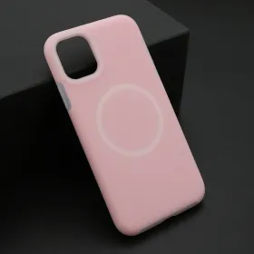 Futrola - maska PASTEL COLOR MagSafe za iPhone 11 (6.1) roze (MS).
