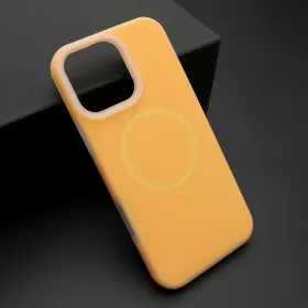 Futrola - maska PASTEL COLOR MagSafe za iPhone 16 Pro Max (6.9) narandzasta (MS).