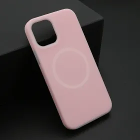 Futrola - maska PASTEL COLOR MagSafe za iPhone 12/12 Pro (6.1) roze (MS).