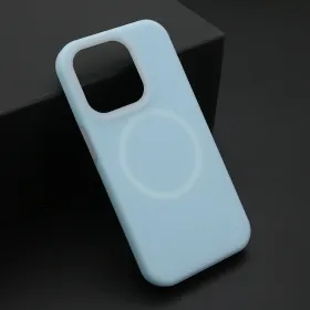 Futrola - maska PASTEL COLOR MagSafe za iPhone 15 Pro (6.1) plava (MS).