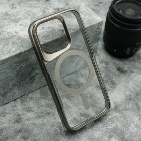 Futrola - maska PLATINUM MagSafe za iPhone 15 Pro (6.1) zlatna (MS).
