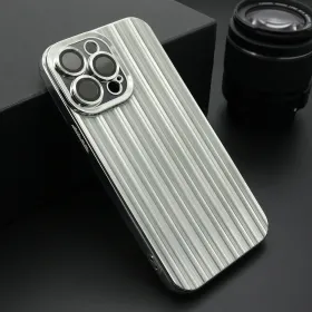 Futrola - maska SHINING LINE za iPhone 14 Pro Max (6.7) srebrna (MS).