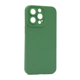 Silikonska futrola - maska Pro Camera za iPhone 13 Pro 6.1 tamno zelena (MS).