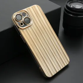 Futrola - maska SHINING LINE za iPhone 14 (6.1) zlatna (MS).