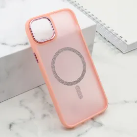 Futrola - maska SHINING MAGSAFE za iPhone 15 Plus (6.7) roze (MS).