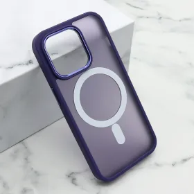 Futrola - maska SILKY MAGSAFE II za iPhone 14 Pro (6.1) ljubicasta (MS).