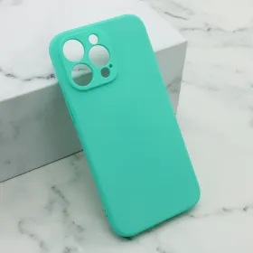 Futrola - maska Soft Silicone za iPhone 15 Pro Max (6.7) mint (MS).