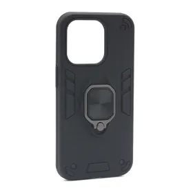 Futrola - maska Square ring za iPhone 14 Pro crna (MS).