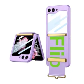 Futrola - maska STRAP CASE za Samsung F741B Galaxy Z Flip 6 5G ljubicasta (MS).