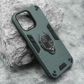 Futrola - maska Square Ring za iPhone 15 Pro Max (6.7) zelena (MS).