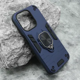 Futrola - maska Square Ring za iPhone 15 Pro (6.1) teget (MS).