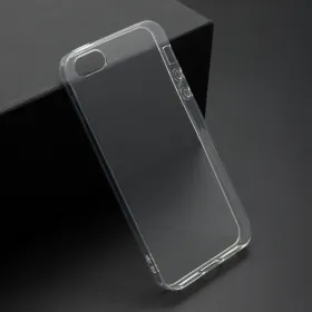 Futrola - maska ultra tanki PROTECT silikon za iPhone SE 2018 providna (bela) (MS).