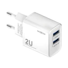 Kucni punjac Moxom MX-HC130 2.4A 2xUSB Type C beli (MS).
