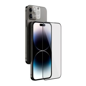 Zaštino staklo (glass) Nillkin 2u1 HD za iPhone 14 Pro (6.1) crna (MS).