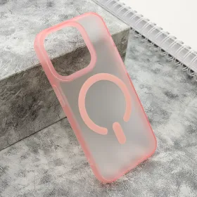 Futrola - maska BLURRY MagSafe za iPhone 15 Pro (6.1) roze (MS).