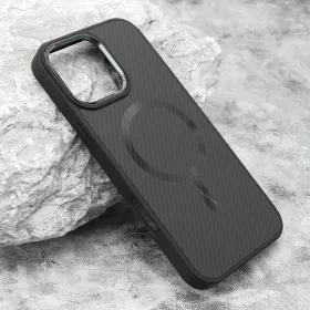 Futrola - maska CARBON MagSafe za iPhone 16 Pro Max (6.9) crna (MS).