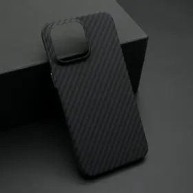 Futrola - maska CARBON STRIPES za iPhone 15 Pro Max (6.7) crna (MS).