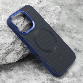 Futrola - maska CARBON MagSafe za iPhone 16 Pro (6.3) plava (MS).