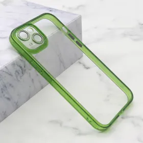 Futrola - maska DIAMOND LENS za iPhone 14 Plus (6.7) zelena (MS).