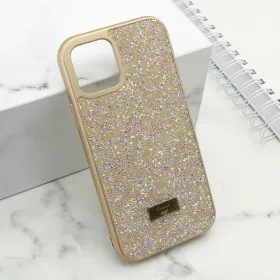 Futrola - maska DIAMOND SELECTION za iPhone 12 (6.1) zlatna (MS).