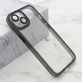 Futrola - maska DIAMOND LENS za iPhone 15 (6.1) crna (MS).