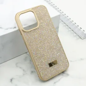 Futrola - maska DIAMOND SELECTION za iPhone 15 Pro Max (6.7) zlatna (MS).