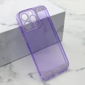 Futrola - maska DIAMOND SIDE za iPhone 13 Pro (6.1) ljubicasta (MS).
