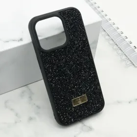 Futrola - maska DIAMOND SELECTION za iPhone 15 Pro (6.1) crna (MS).