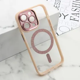 Futrola - maska DIAMOND MagSafe za iPhone 13 Pro (6.1) roze (MS).
