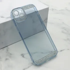 Futrola - maska DIAMOND SIDE za iPhone 14 Plus (6.7) plava (MS).