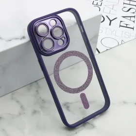 Futrola - maska DIAMOND MagSafe za iPhone 14 Pro (6.1) ljubicasta (MS).