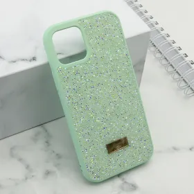 Futrola - maska DIAMOND SELECTION za iPhone 12 (6.1) mint (MS).