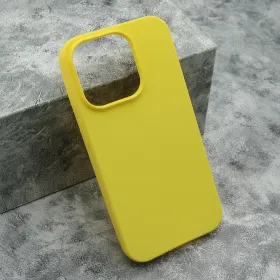 Futrola - maska GENTLE COLOR za iPhone 15 Pro (6.1) zuta (MS).