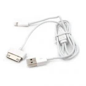 Auto punjac sa kablom za iPhone 4/ iPhone5 beli.