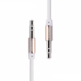 Audio kabl Remax RM-L100 Aux 3.5mm beli 1m.