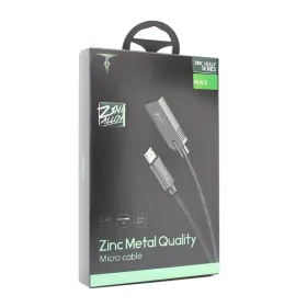 USB Data kabl T-phox T-M809 Zinc Holly micro USB crni 1m.